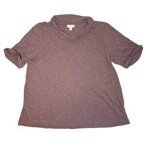 J. Jill Pure Jill Short Sleeve Red Blouse Size Large